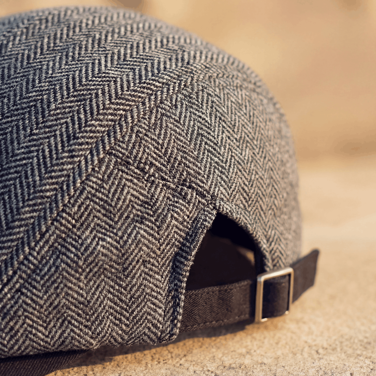 Herringbone Wool Driver Cap