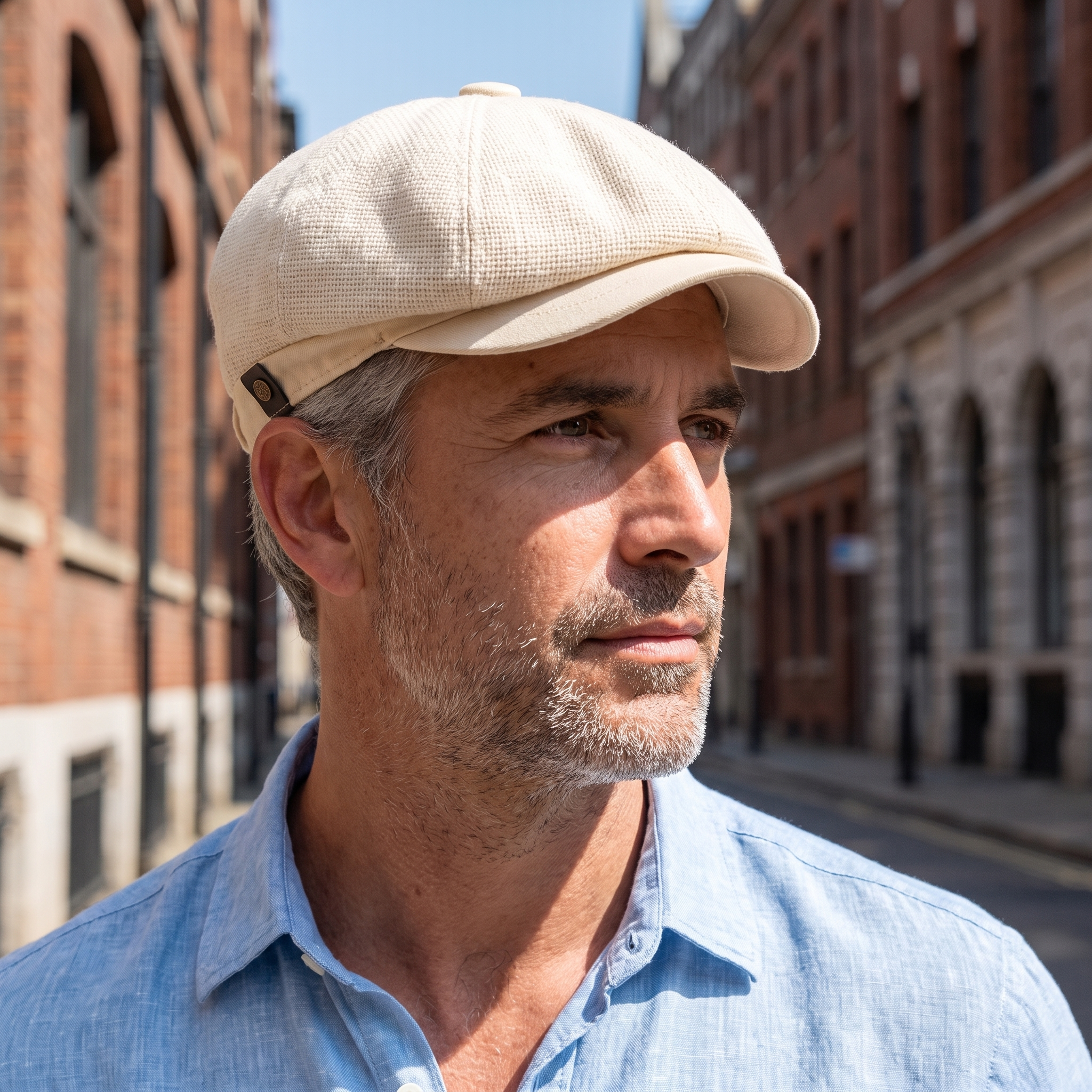 Linen Crown Cap